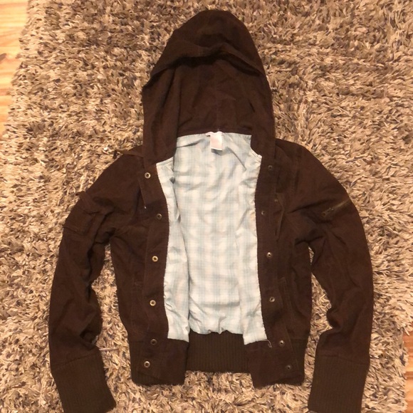 Womens Charlotte Russe Hooded Jacket - Picture 2 of 2
